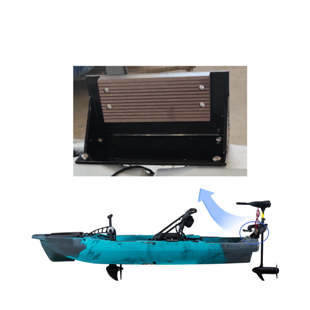 Fishing Kayak Cart - Pedal Kayak Fishing Motor Bracket Aluminum