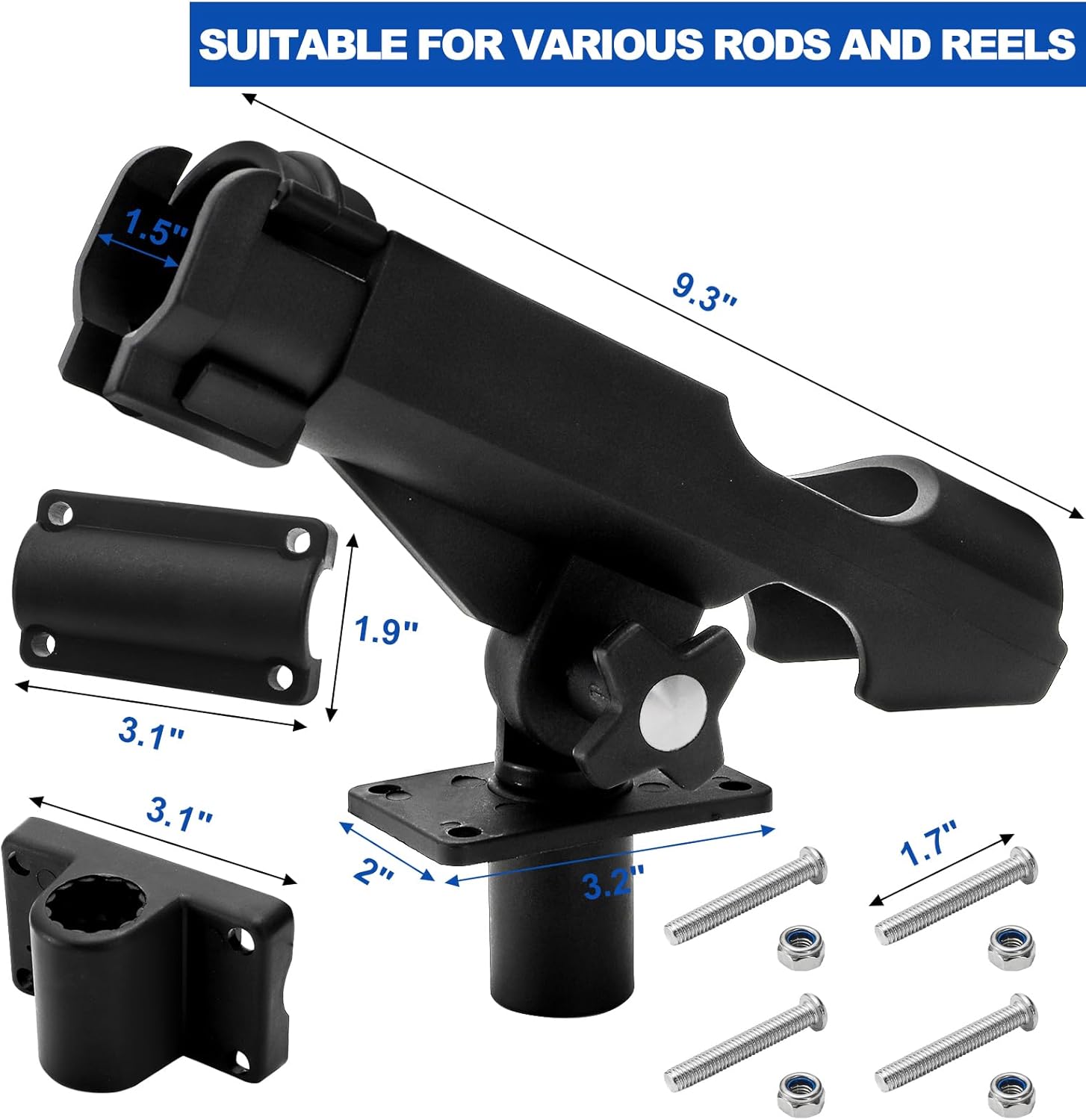 2 Pack Fishing Rod Holder with - Fishing Kayak Rod Holder recensie en prijs