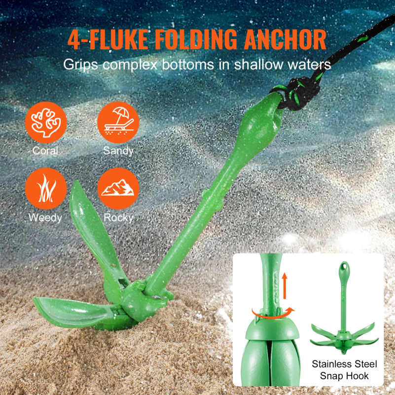 Kayak Anchor Kit 3.5 lb Paddle - Fishing Kayak Anchor recensie en prijs