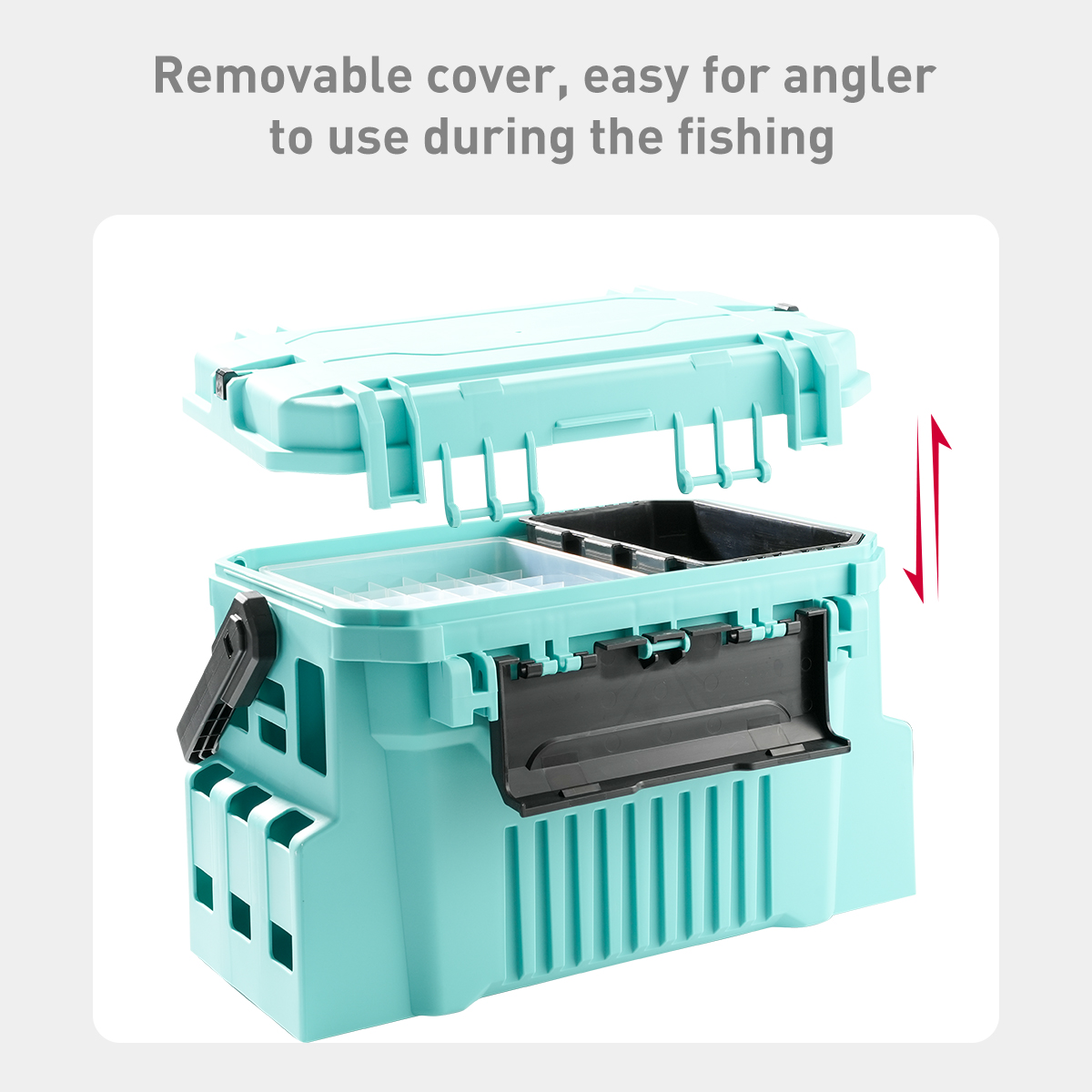 20L FIshing tackle box with eg - Fishing Kayak Crate recensie en prijs