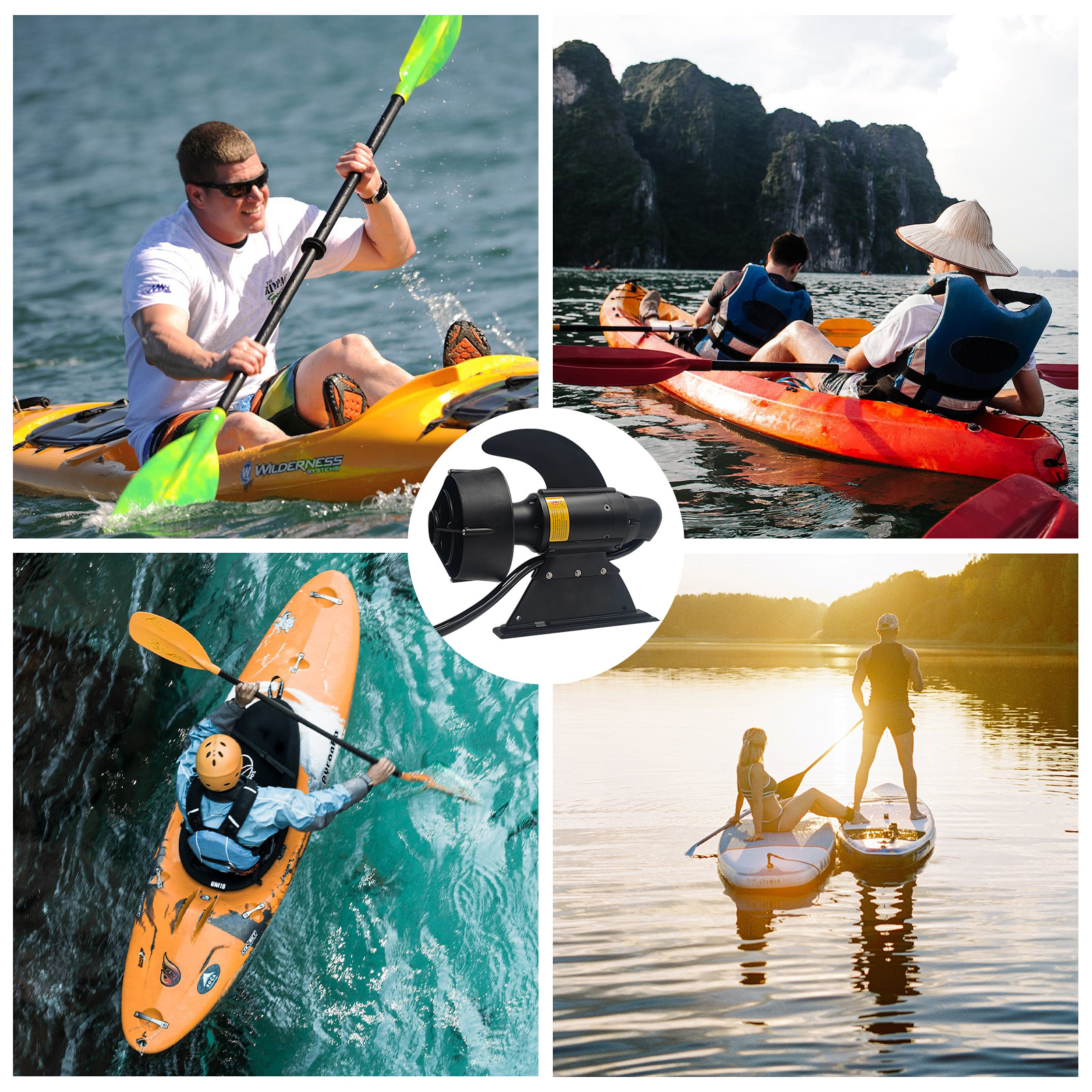 380W 600W Electric Fins Stand  - Fishing Kayak Cart recensie en prijs