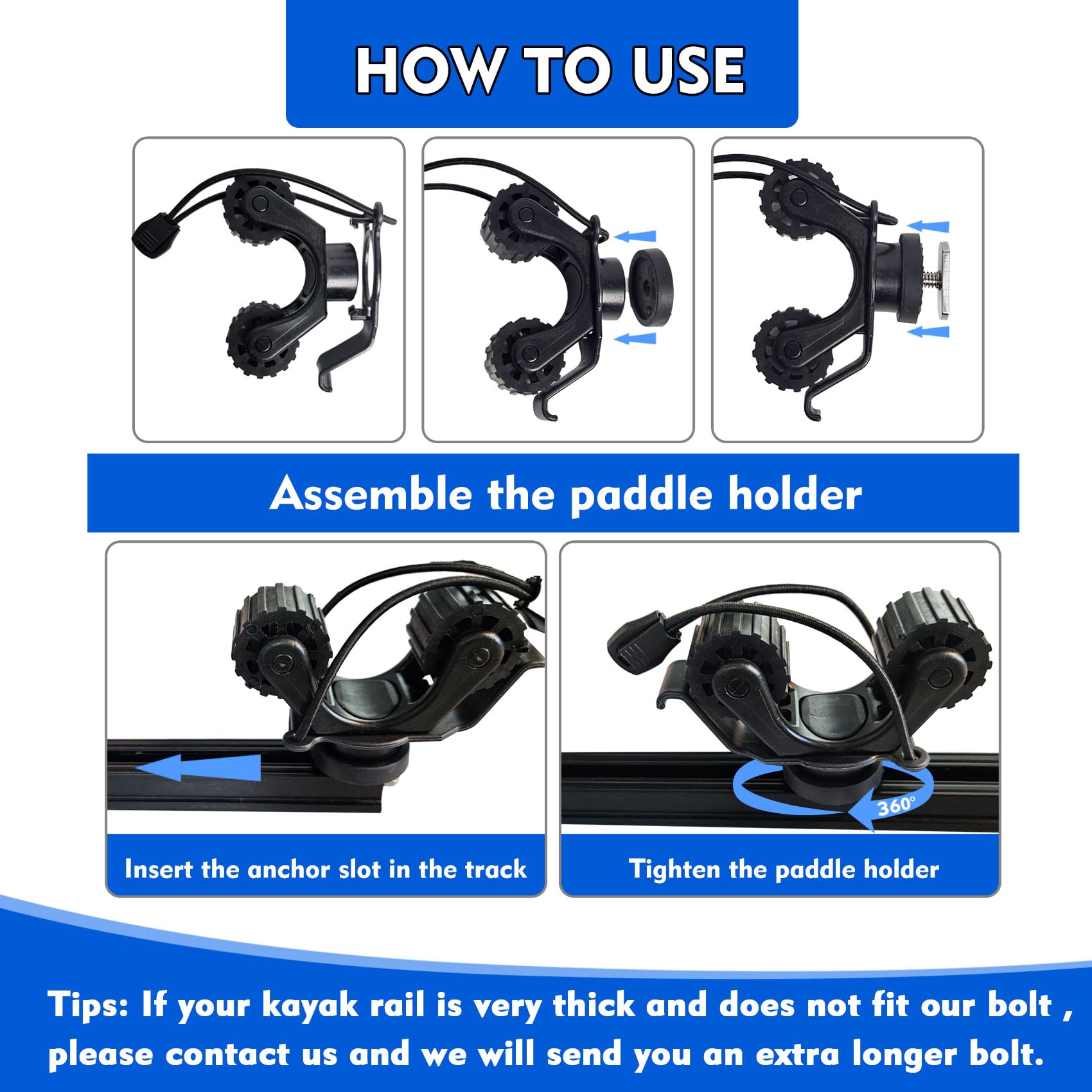 Kayak Rail Paddle Holder Kayak - Fishing Kayak Storage Bag recensie en prijs
