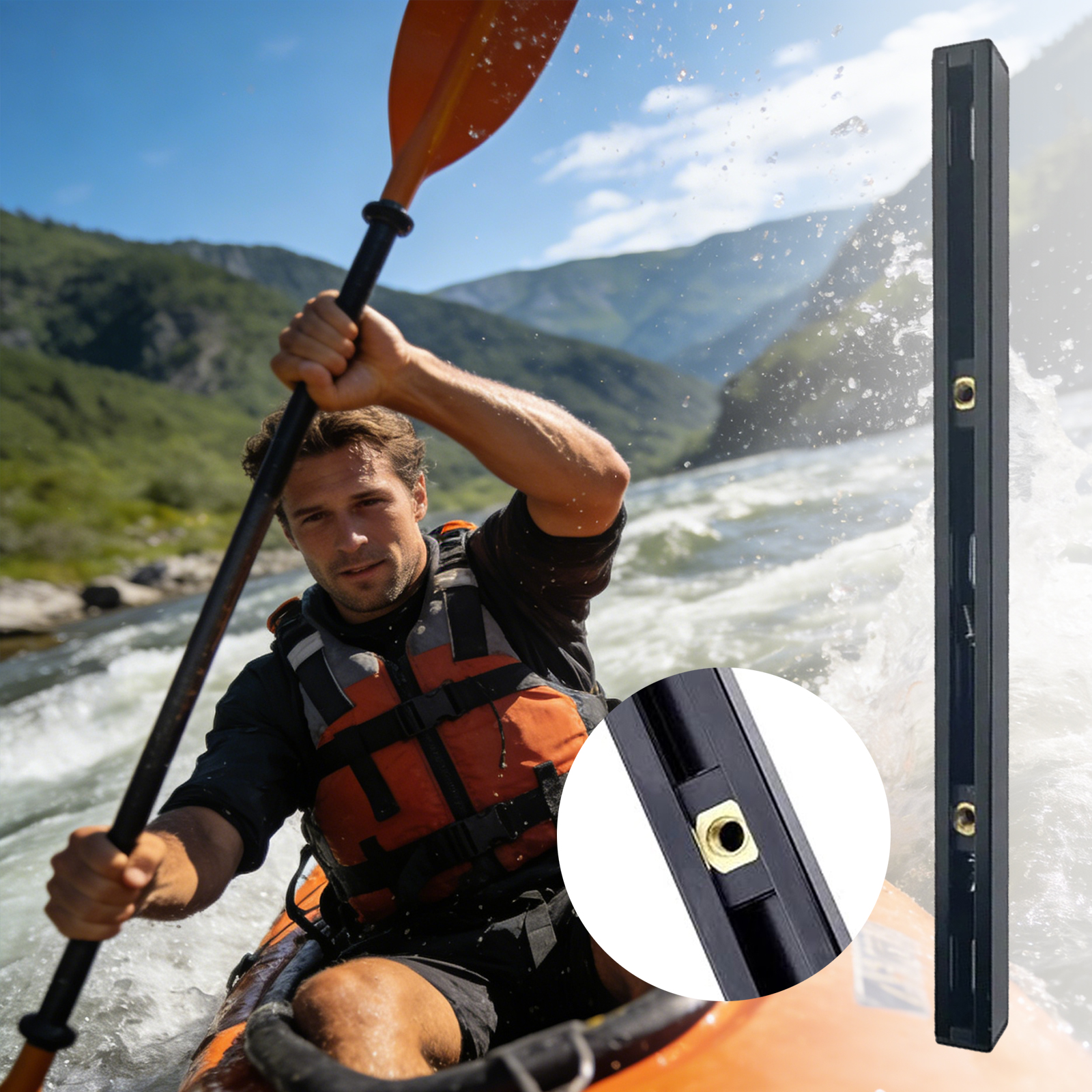 ABS Side Mount Kayak Slide Tra - Fishing Kayak Storage Bag recensie en prijs