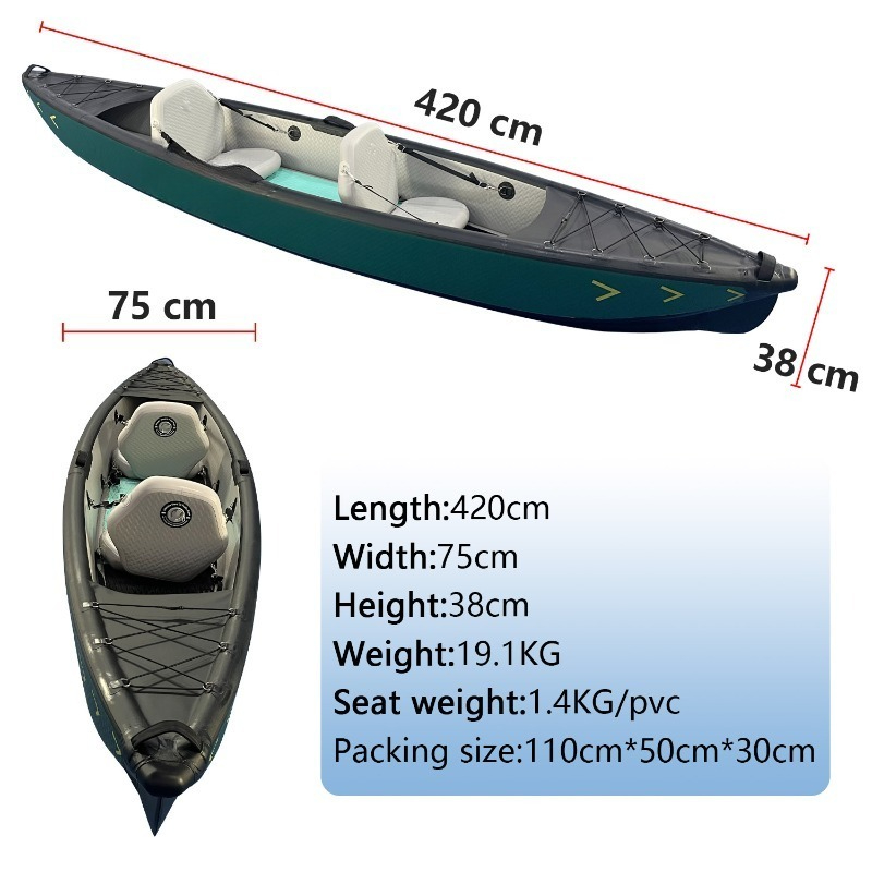 New Design 4.2m Portable Infla - Fishing Kayak Inflatable recensie en prijs