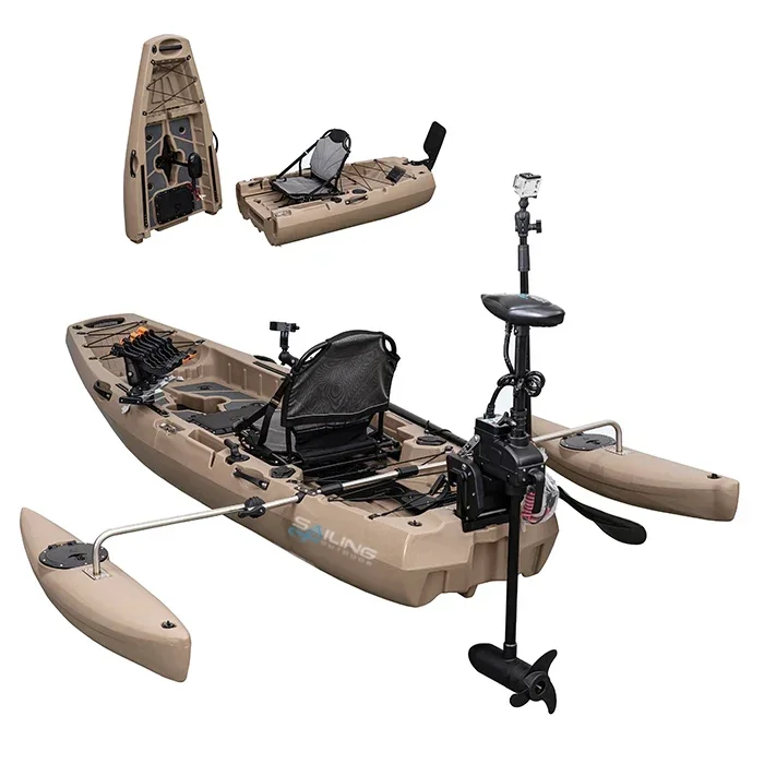 9.5ft 1 Person Folding Plastic - Fishing Kayak Pedal Drive recensie en prijs