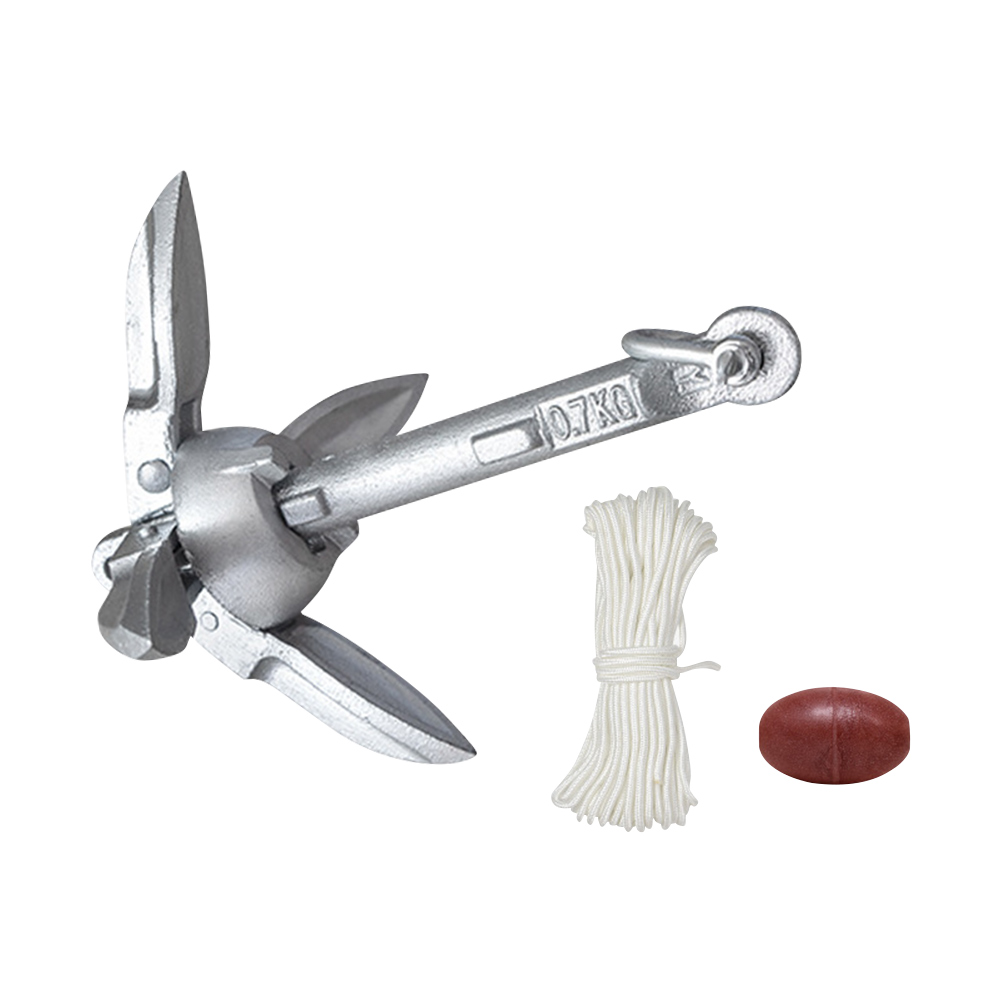 0.7KG 1.5KG Grapnel Anchor wit - Fishing Kayak Anchor recensie en prijs