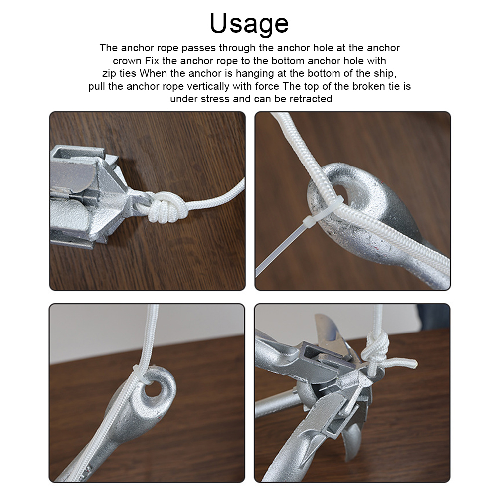 0.7KG 1.5KG Grapnel Anchor wit - Fishing Kayak Anchor recensie en prijs