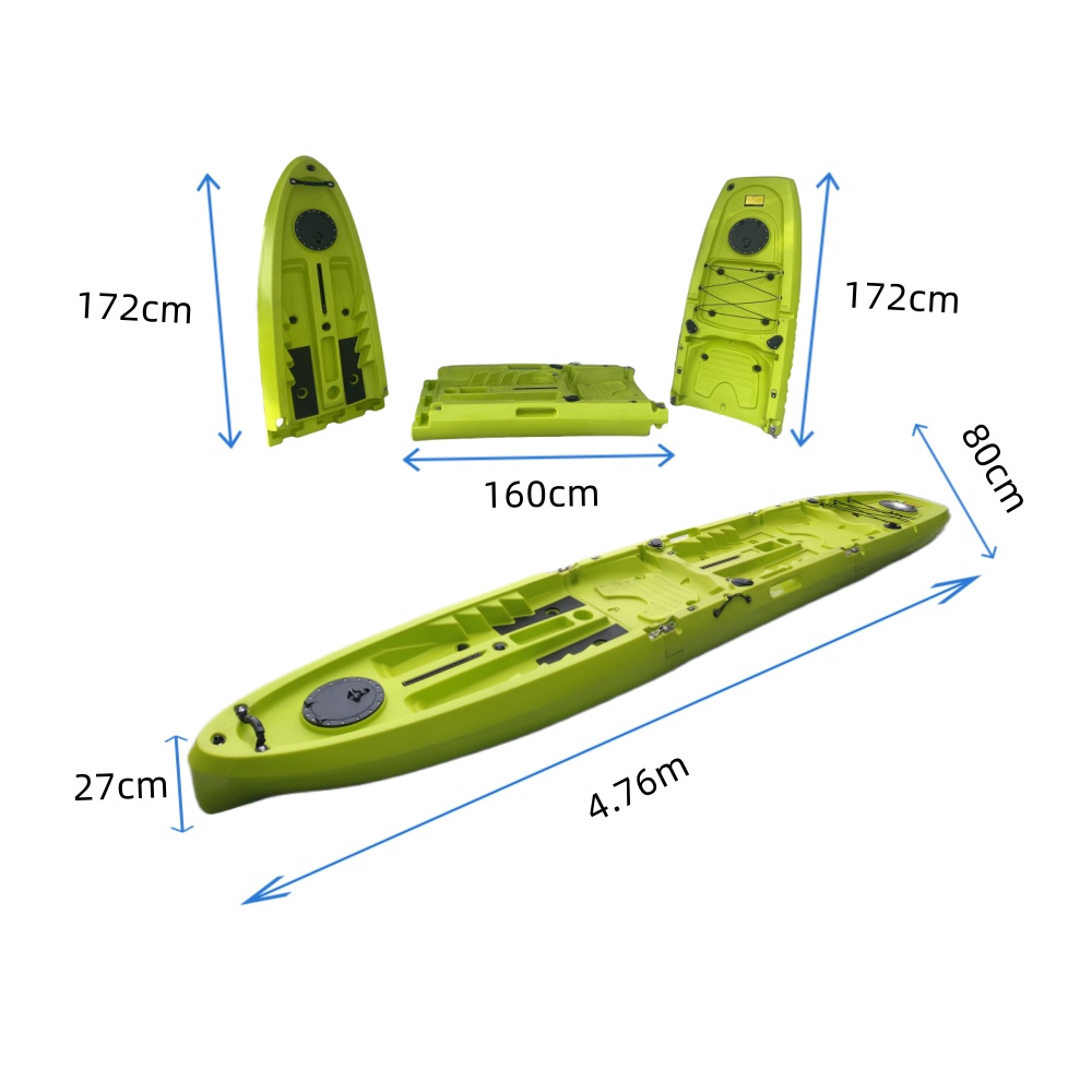 New Modular Tandem Double Sit- - Fishing Kayak Paddle recensie en prijs