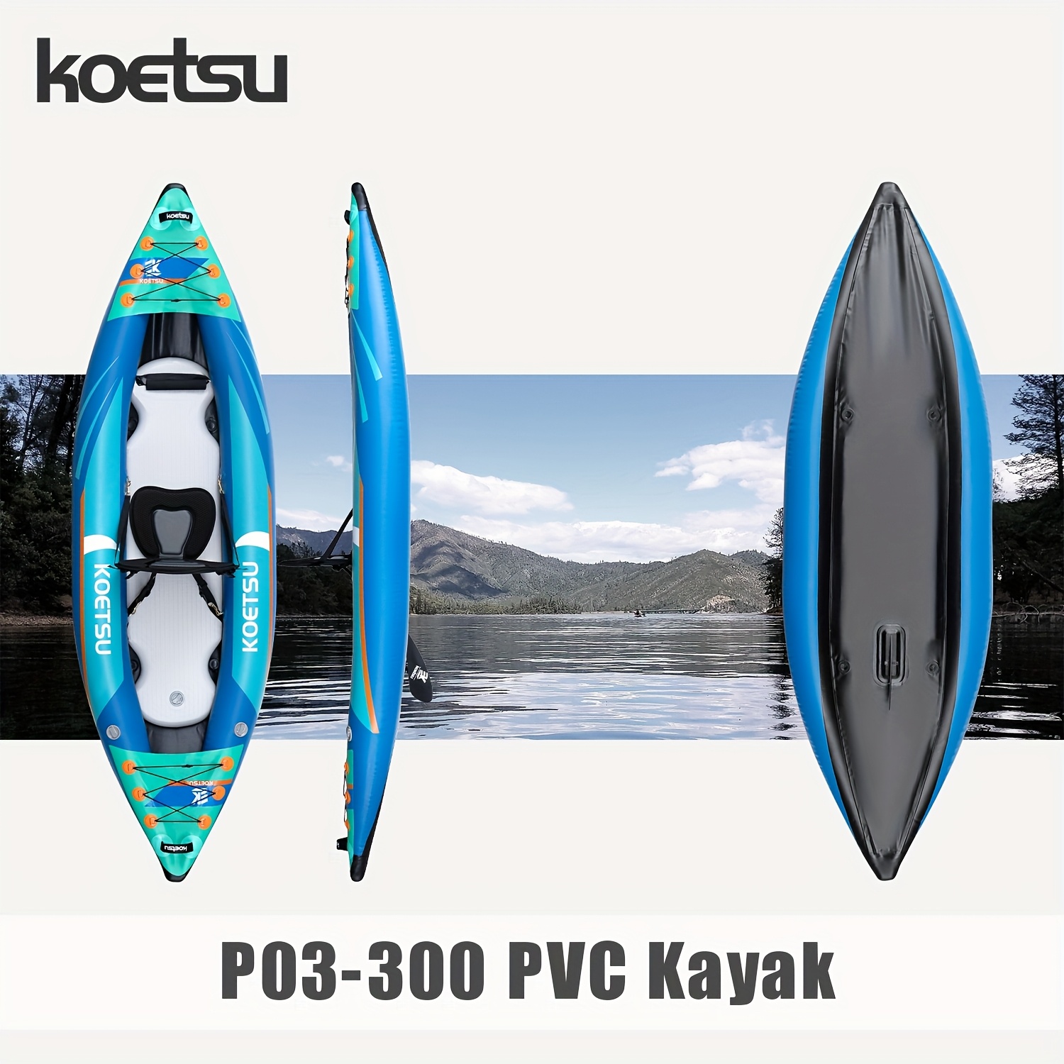 KOETSU P03 brushed inflatable  - Fishing Kayak Inflatable recensie en prijs